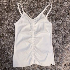 New White Cinched Abercrombie Kids Cami Tank 13/14